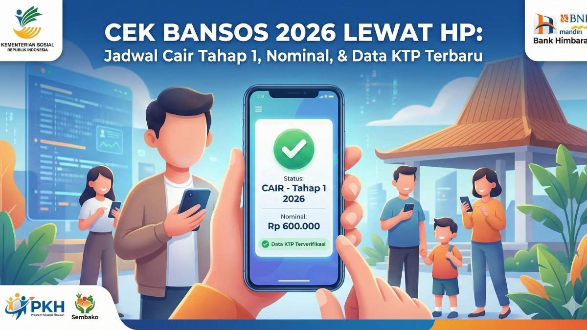 Cek Bansos 2026 Lewat HP: Jadwal Cair Tahap 1, Nominal, & Data KTP Terbaru