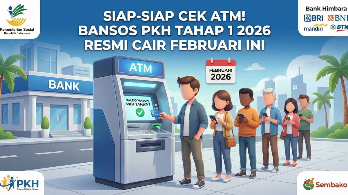 Siap-Siap Cek ATM! Bansos PKH Tahap 1 2026 Resmi Cair Februari Ini