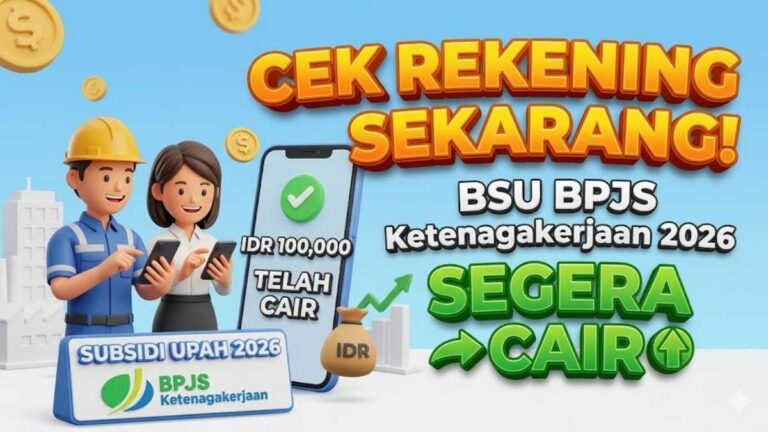 Cek Rekening Sekarang! BSU BPJS Ketenagakerjaan 2026 Segera Cair