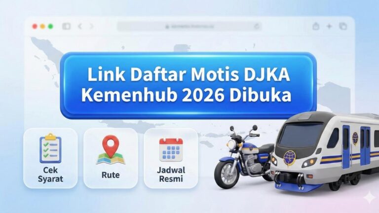 Link Daftar Motis DJKA Kemenhub 2026 Dibuka, Cek Syarat, Rute dan Jadwal Resmi