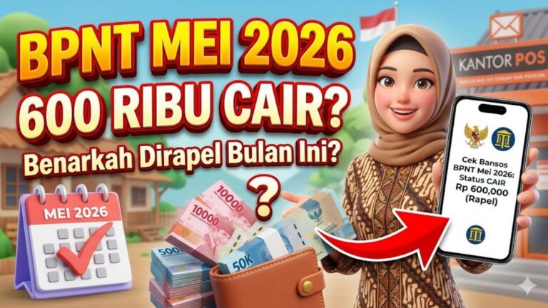 Update Cek Bansos 600 Ribu BPNT Mei 2026, Benarkah Dirapel Bulan Ini?